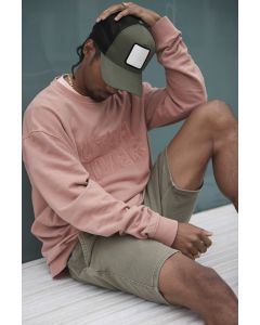 5-panel trucker pet met vierkante patch