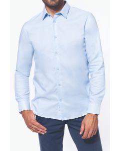 Heren overhemd Oxford lange mouwen