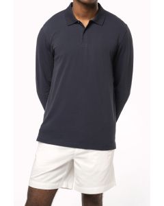 Bio180 piqué herenpolo lange mouwen