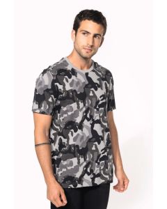 T-shirt camo korte mouwen