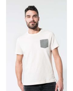 T-shirt BIO-katoen met borstzakje