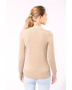 Dames pullover met v-hals