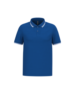 Gestreepte herenpolo korte mouwen