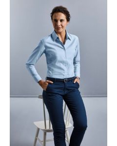 Ladies Long Sleeve Easy Care Oxford Shirt