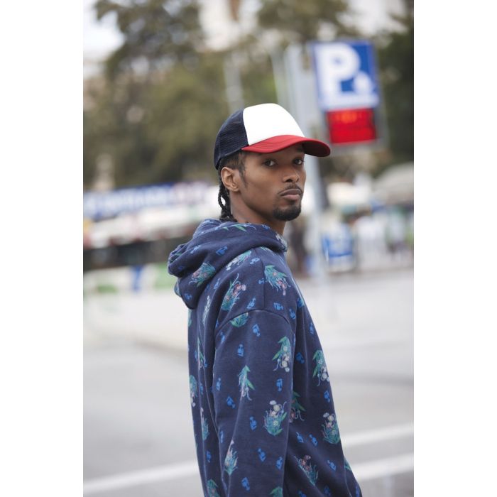 Multicolour 5-panel trucker pet