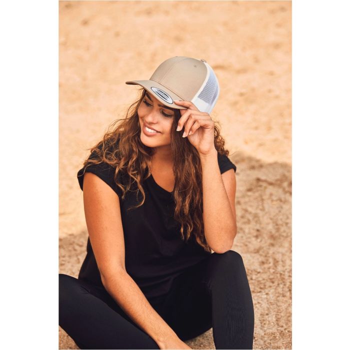 Tweekleurige pet Retro Trucker