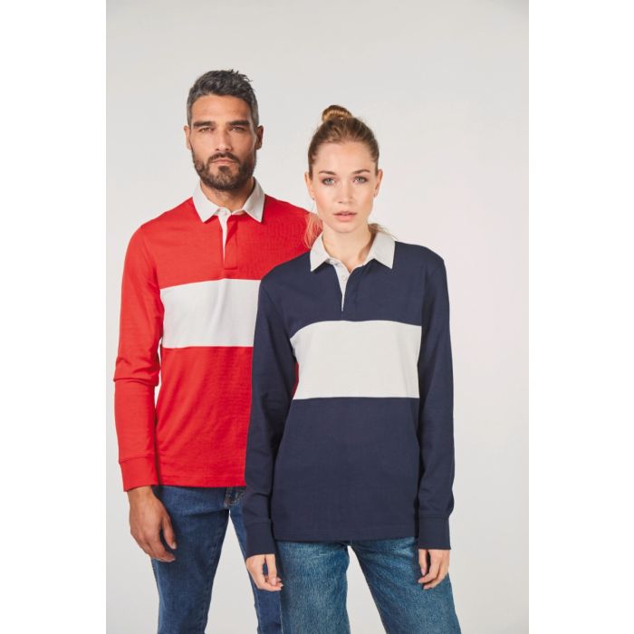 Rugbypolo met lange mouwen