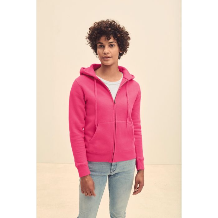 Lady-fit Premium Hooded Sweat Jacket (62-118-0)